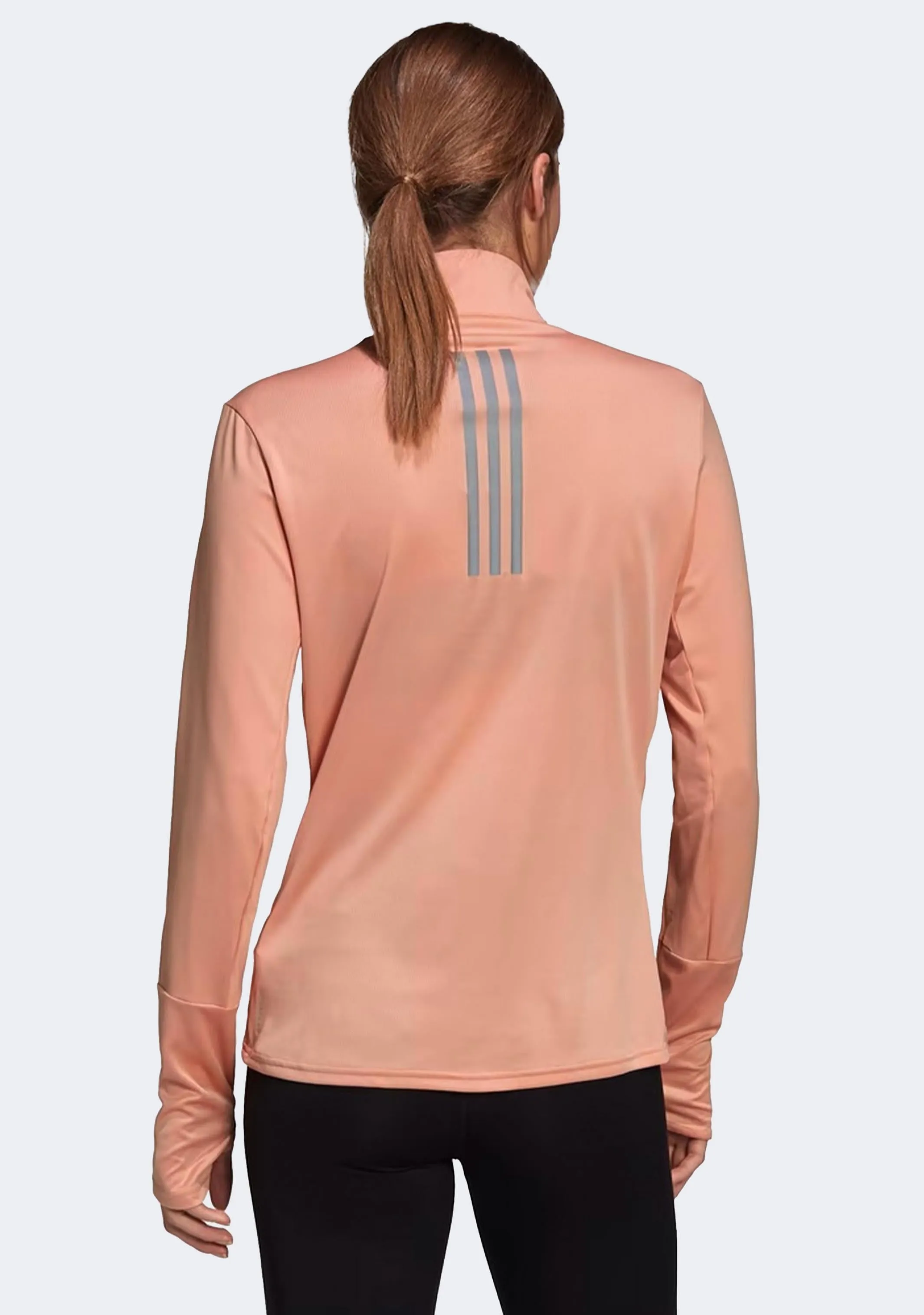 Adidas Women'S Own The Run 1/2 Zip Tee Anti-Pollen