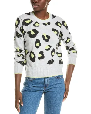 Pull Brodie en laine cachemire et mélange cachemire à motif léopard en intarsia