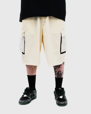 Makeup Kit Bronze 56K Mesh Cargo Shorts - Cream