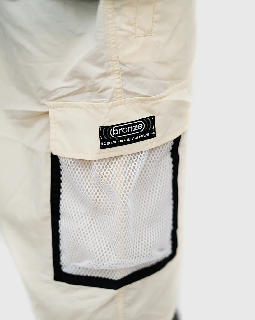 Bronze 56K Mesh Cargo Shorts - Cream Comfort - Casualwear Meditation