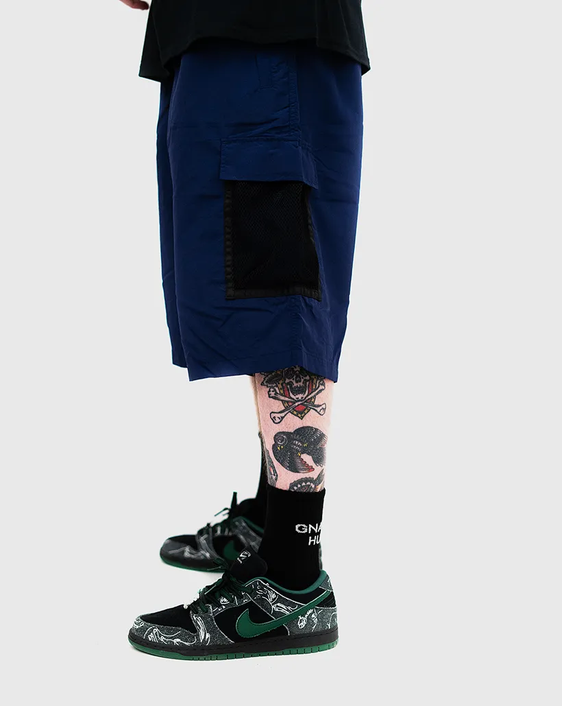 Bronze 56K Mesh Cargo Shorts - Navy Lightweight Insulation