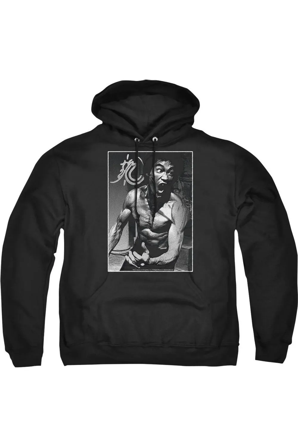 Pull-over à capuche pour adulte Bruce Lee Focused Rage