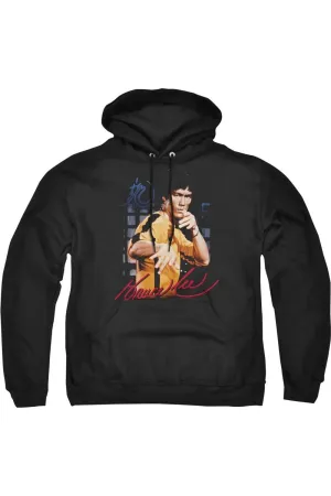 Pull-over à capuche adulte Bruce Lee en combinaison jaune