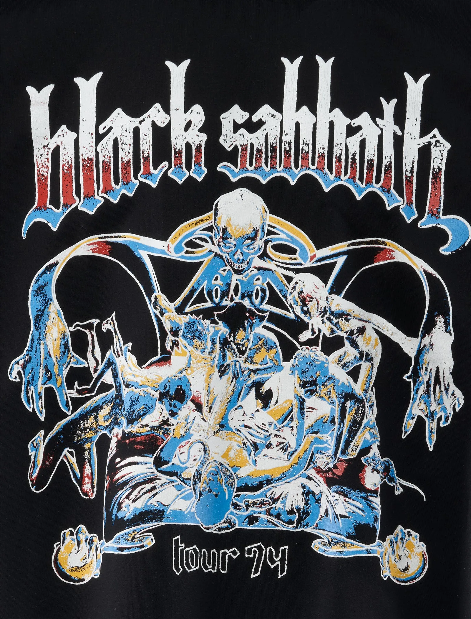 Black Sabbath Graphic Tee Health History Rip - Stop