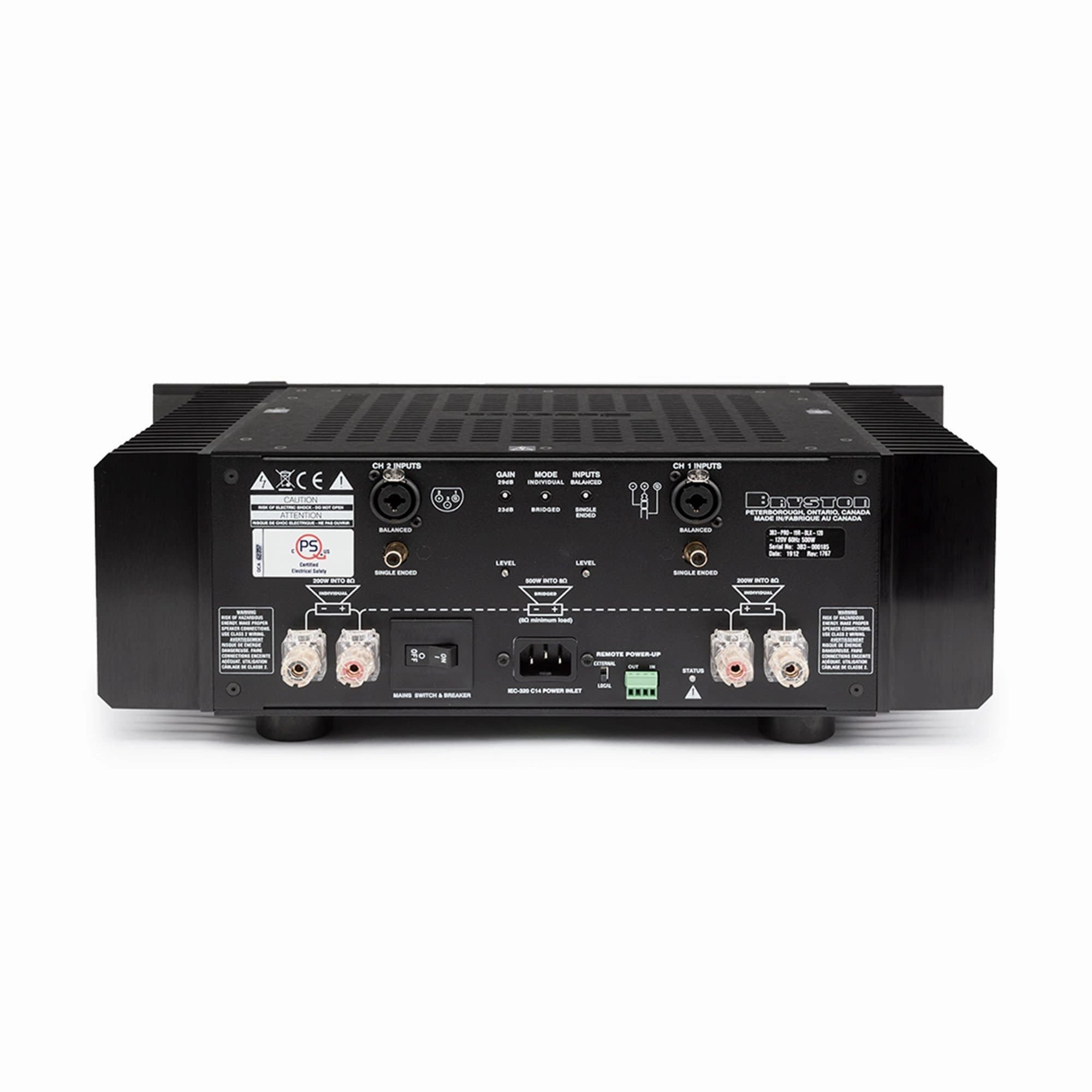 Bryston 3B Dual-Channel (Stereo) Amplifier