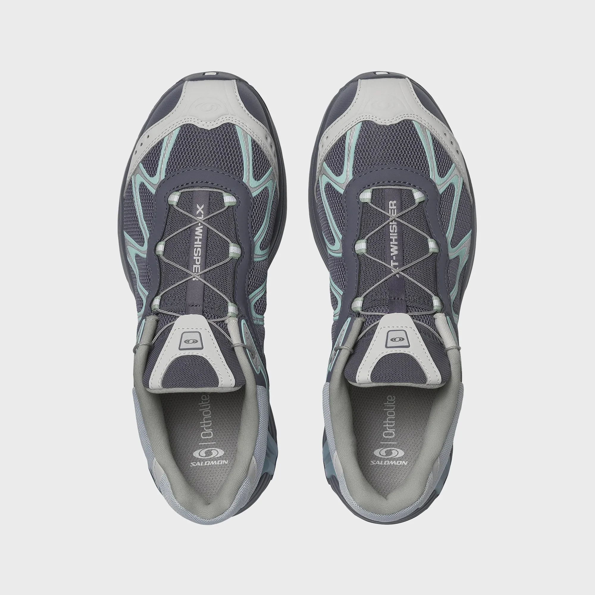 Road Running Style Treatment Match Application Salomon Xt-Whisper - Grisaille / Lunar Rock / Iced Aqua