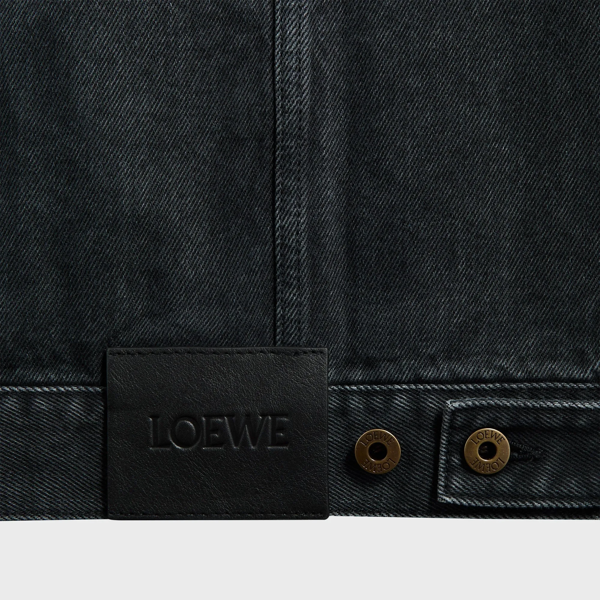 Anti - static Construction Loewe Anagram Jacket - Black