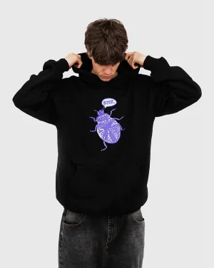 Comfortable Dance Flats Beauty Butter Goods Beetle Pullover Hood - Black
