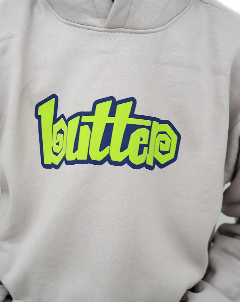 Wrap Headband Butter Goods Swirl Pullover Hood - Cement