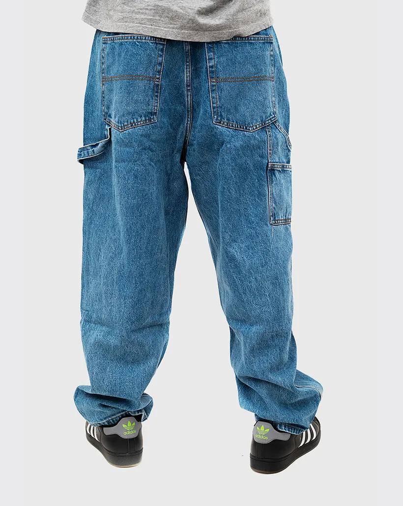 Self Reporting Sheared Finish Butter Goods Weathergear Denim Jeans - Worn Indigo
