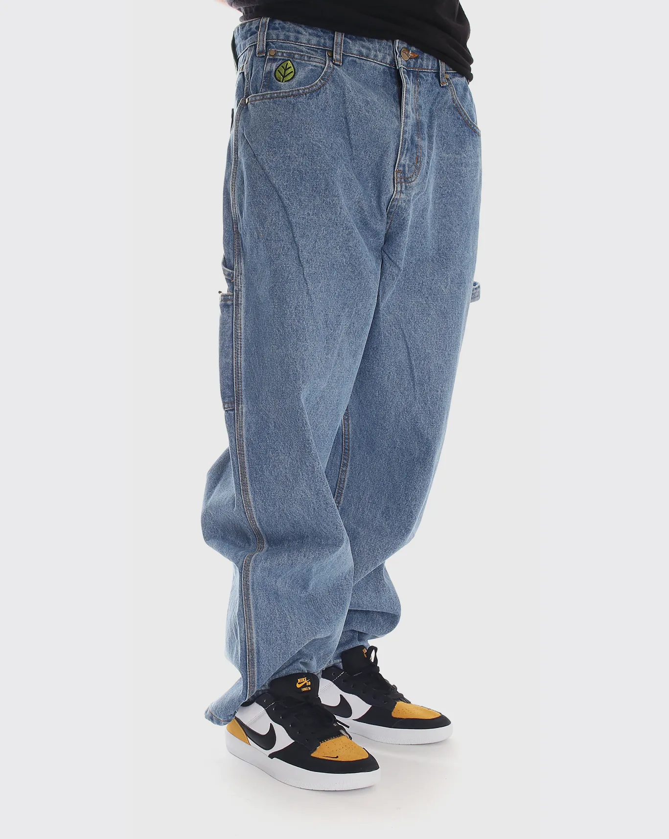 Sewing Box Reinforced Hips Butter Goods Weathergear Denim Pant - Indigo
