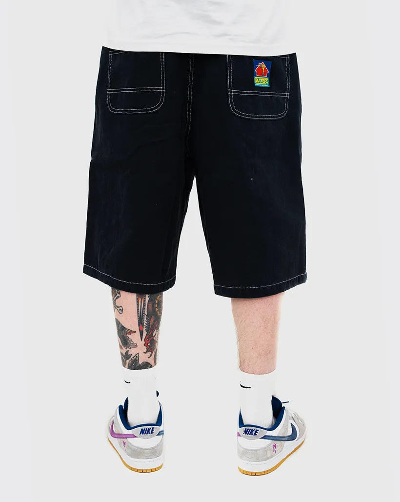 Butter Goods Work Shorts - Navy Low-Back Design Comfortable Chest Opening