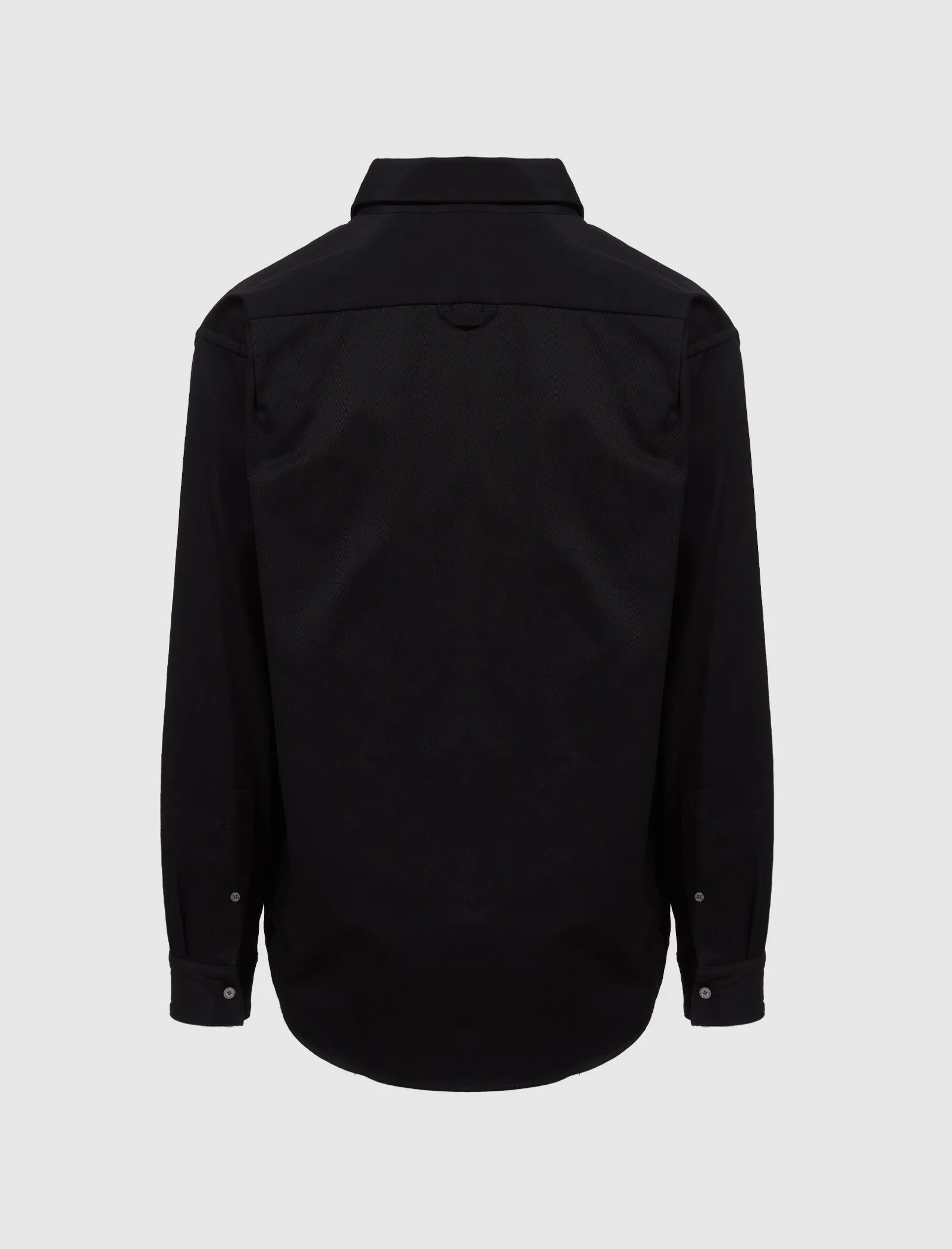 Ruching Comfortable Elastic Center Button-Up Shirt