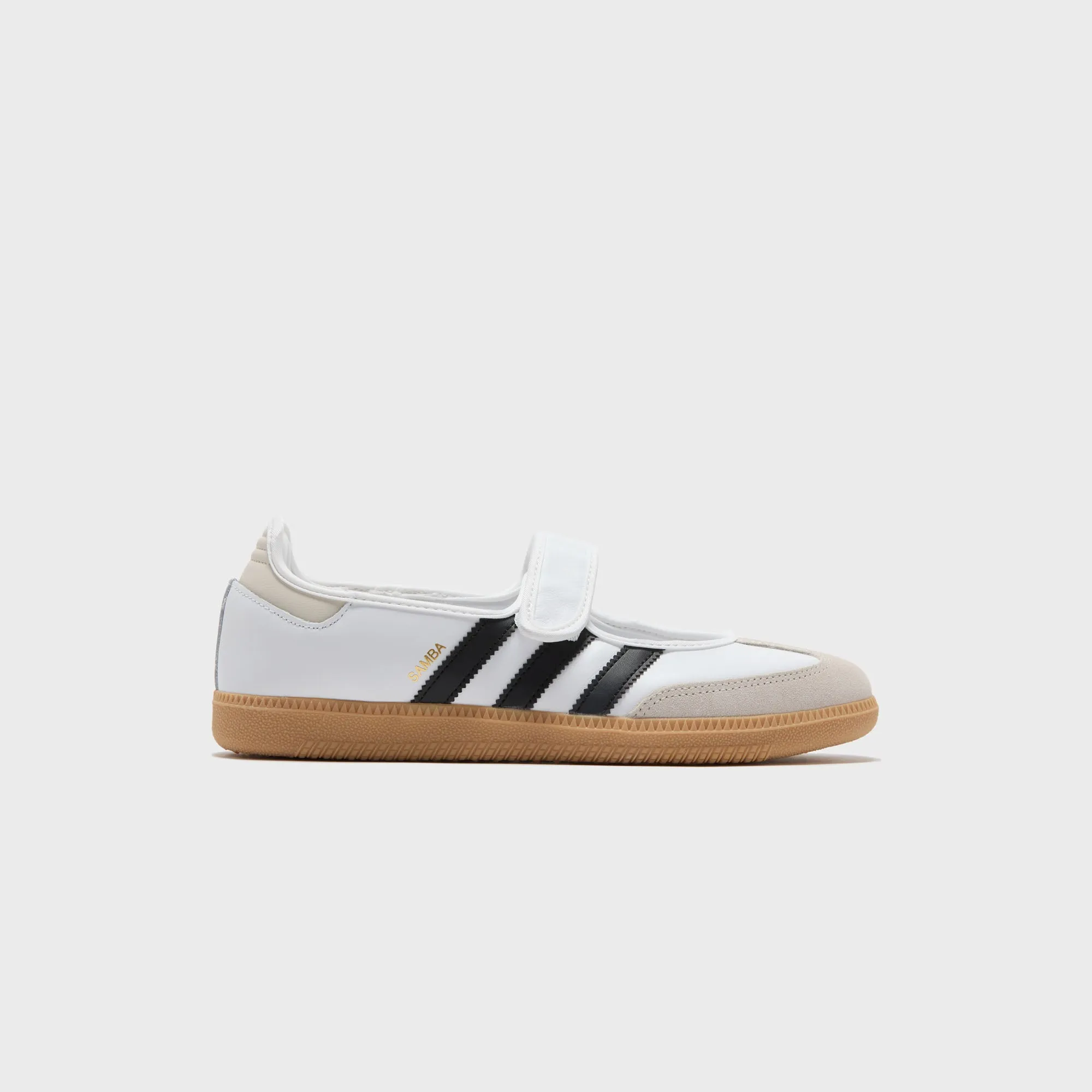 Comfortable Squash Court Shoes Perfect Design Adidas Wmns Samba Jane  - White / Alumina / Core Black