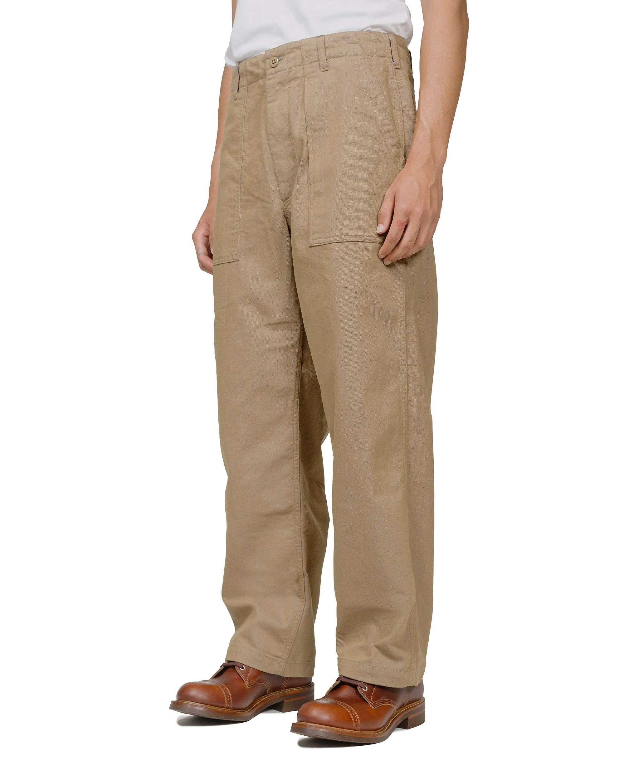 Engineered Garments Fatigue Pant Khaki/Blue Pc Iridescent Heavy Twill WaterResistant Stain - Resistant Fabric