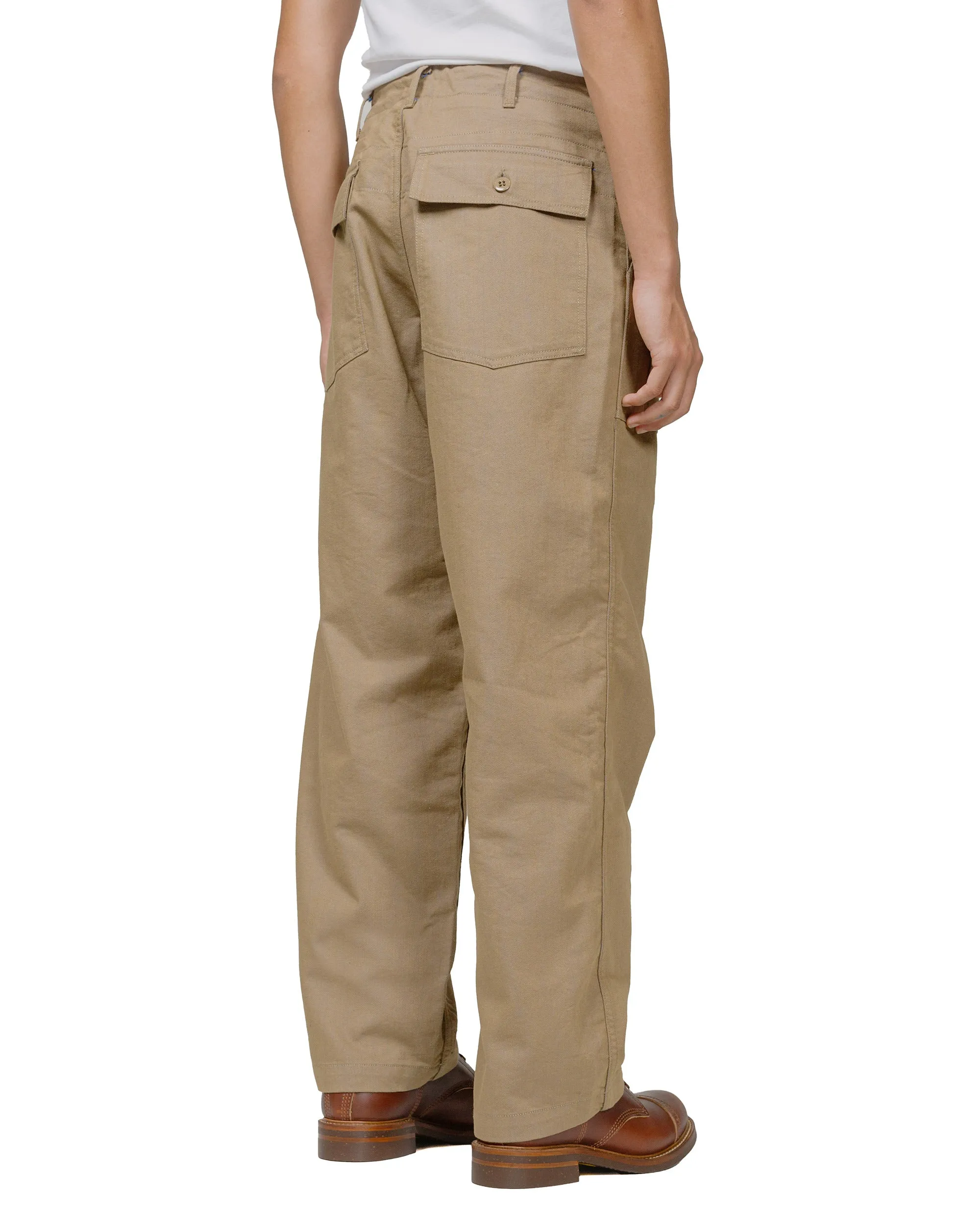Engineered Garments Fatigue Pant Khaki/Blue Pc Iridescent Heavy Twill Hand - Crafted