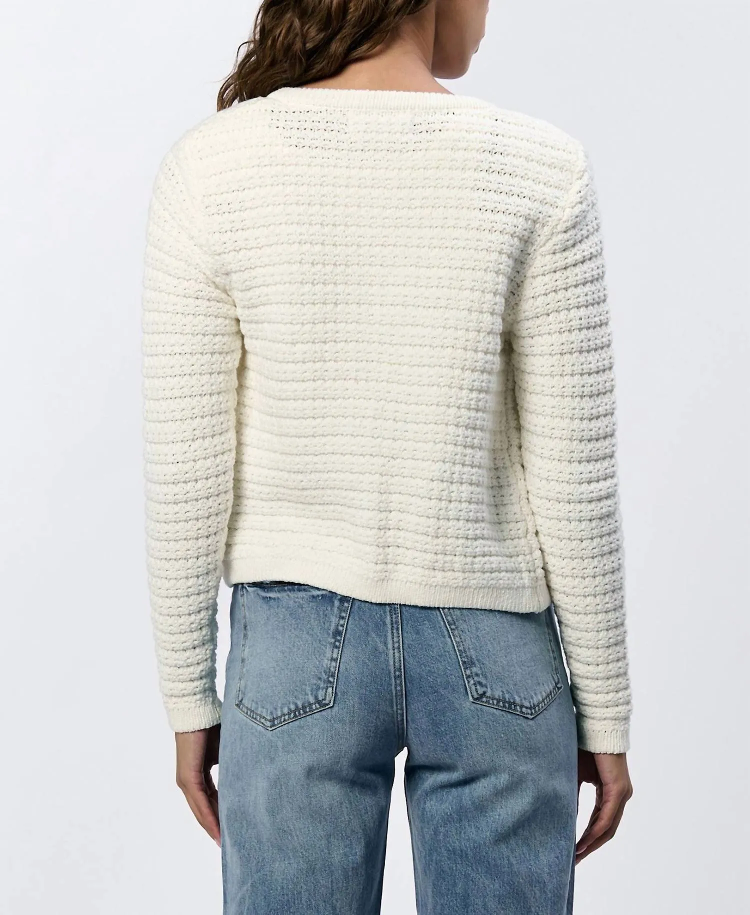 Cardigan à boutons Cambria en blanc