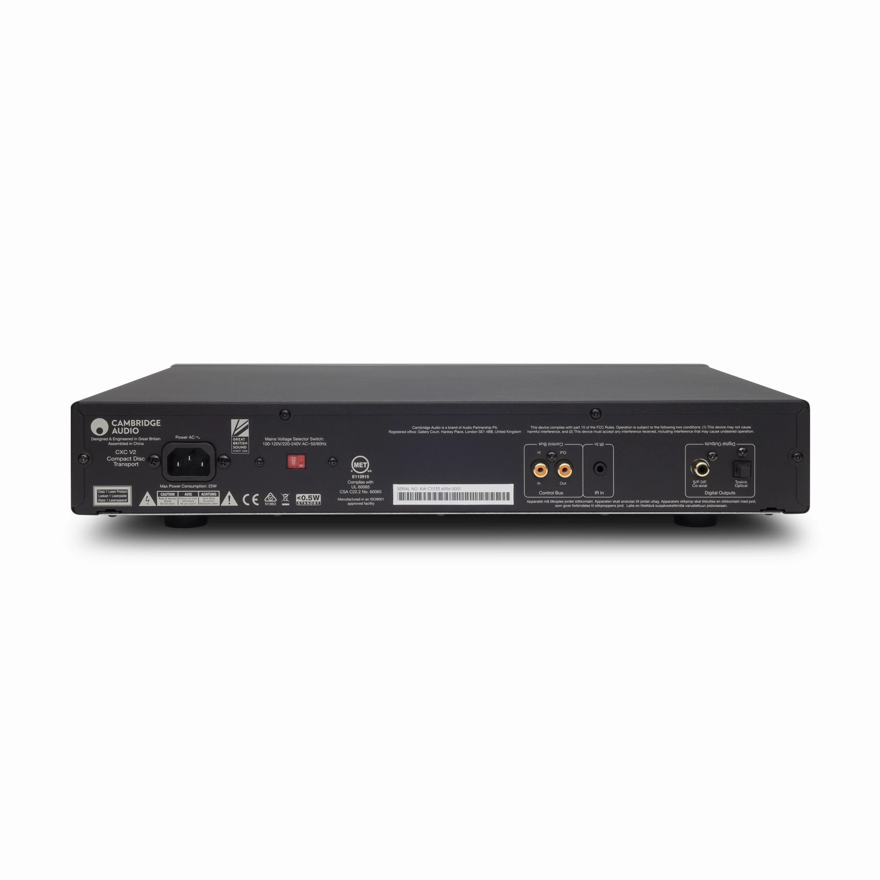Cambridge Audio: CXC Compact Disc Transport CD Player - Lunar Grey