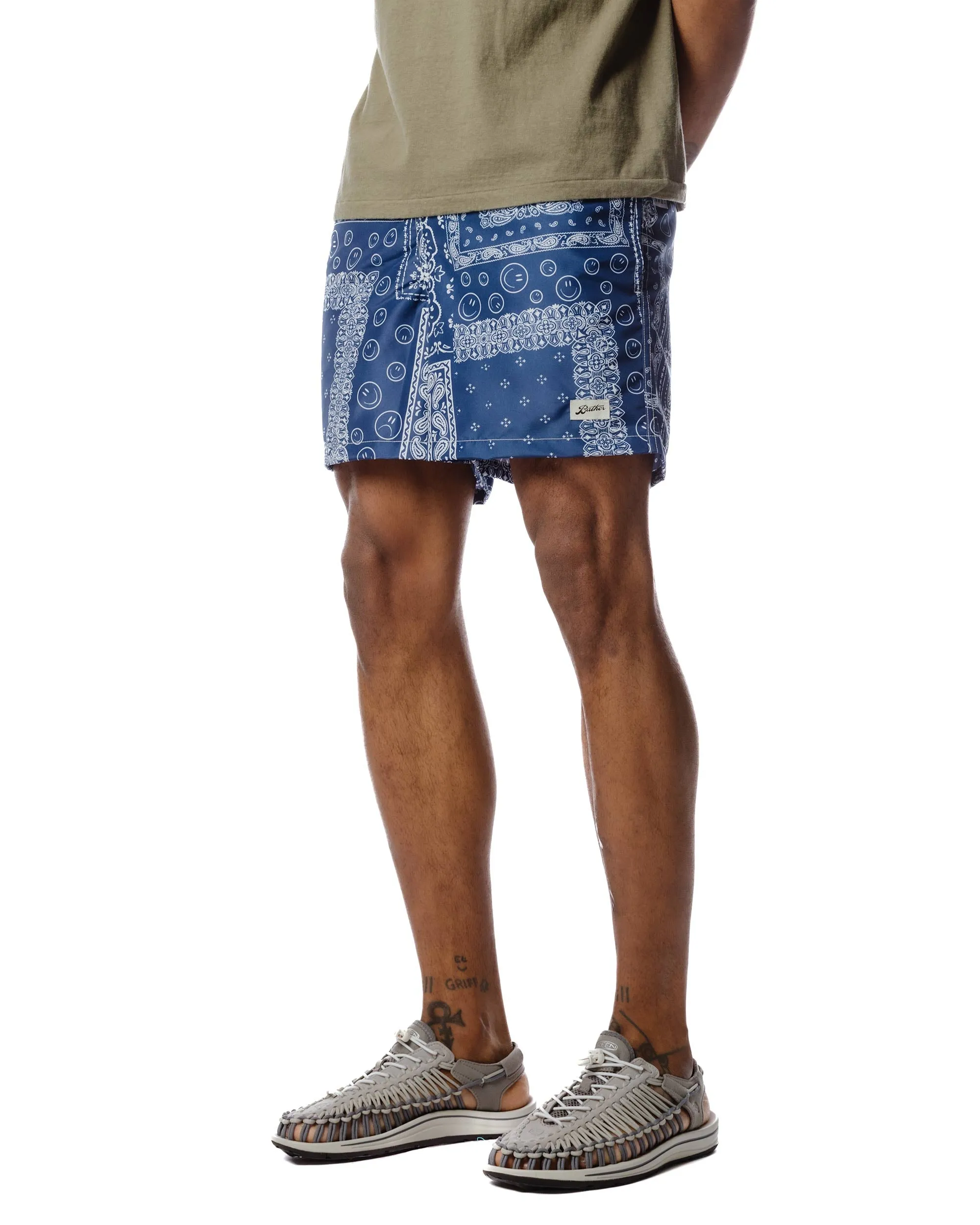 Bather Navy Bandana Swim Trunk Slim Fit"