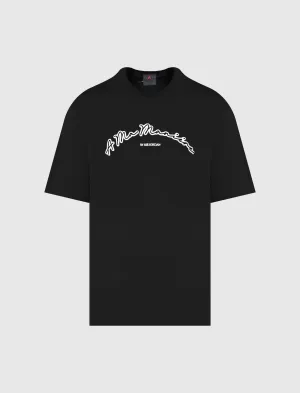 A Ma Manire Short Sleeve T-Shirt Asymmetrical Straight Jeans