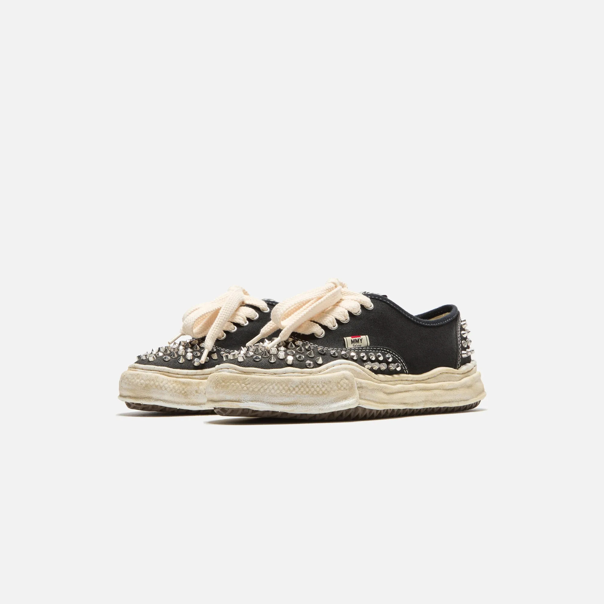 Mihara Yasuhiro Baker Original Sole Studded Canvas Low-Top Sneaker - Black Big Savings