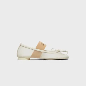 Mm6 Maison Margiela Anatomic Numeric Ballerina - Bleached Sand Comfort Traction Technology
