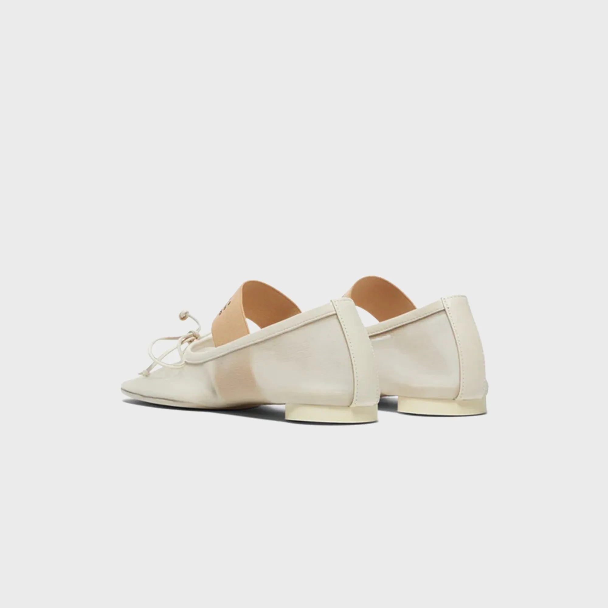 Slip-On Adaptable Feature Feature Feature Mm6 Maison Margiela Anatomic Numeric Ballerina - Bleached Sand