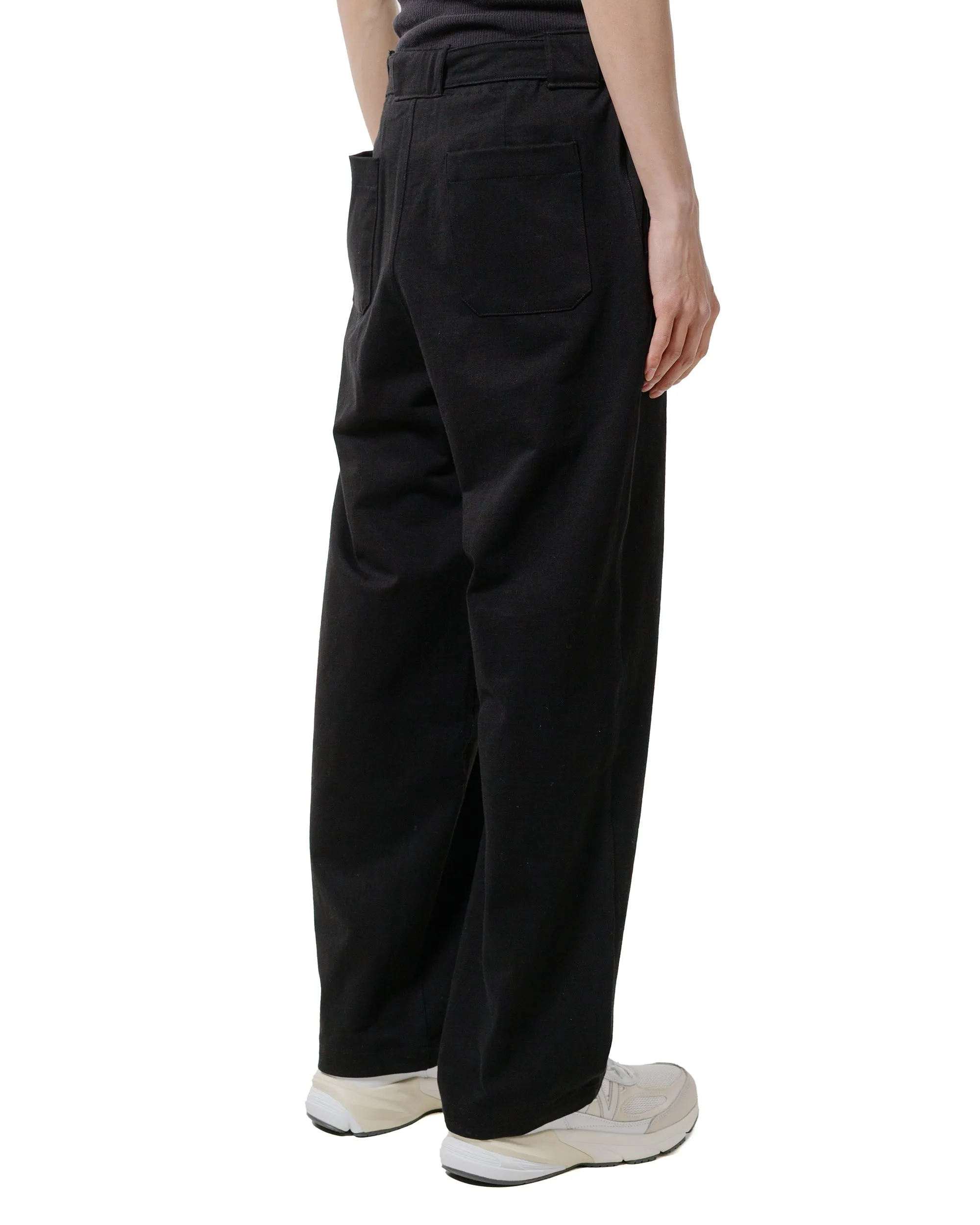 Lady White Co. Belted Jersey Trouser Black Leather Trim Index