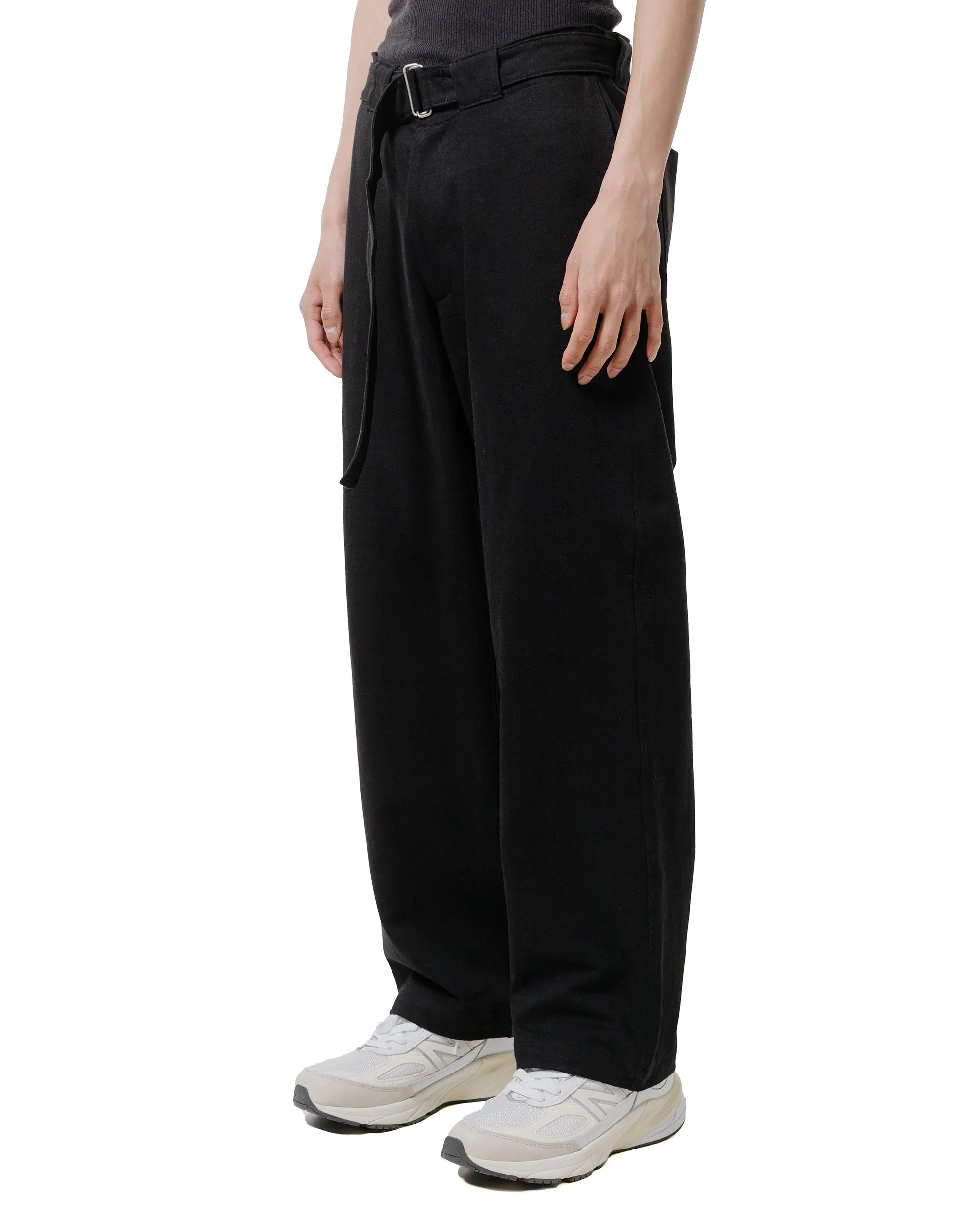 Zip Pockets Discovering Lady White Co. Belted Jersey Trouser Black