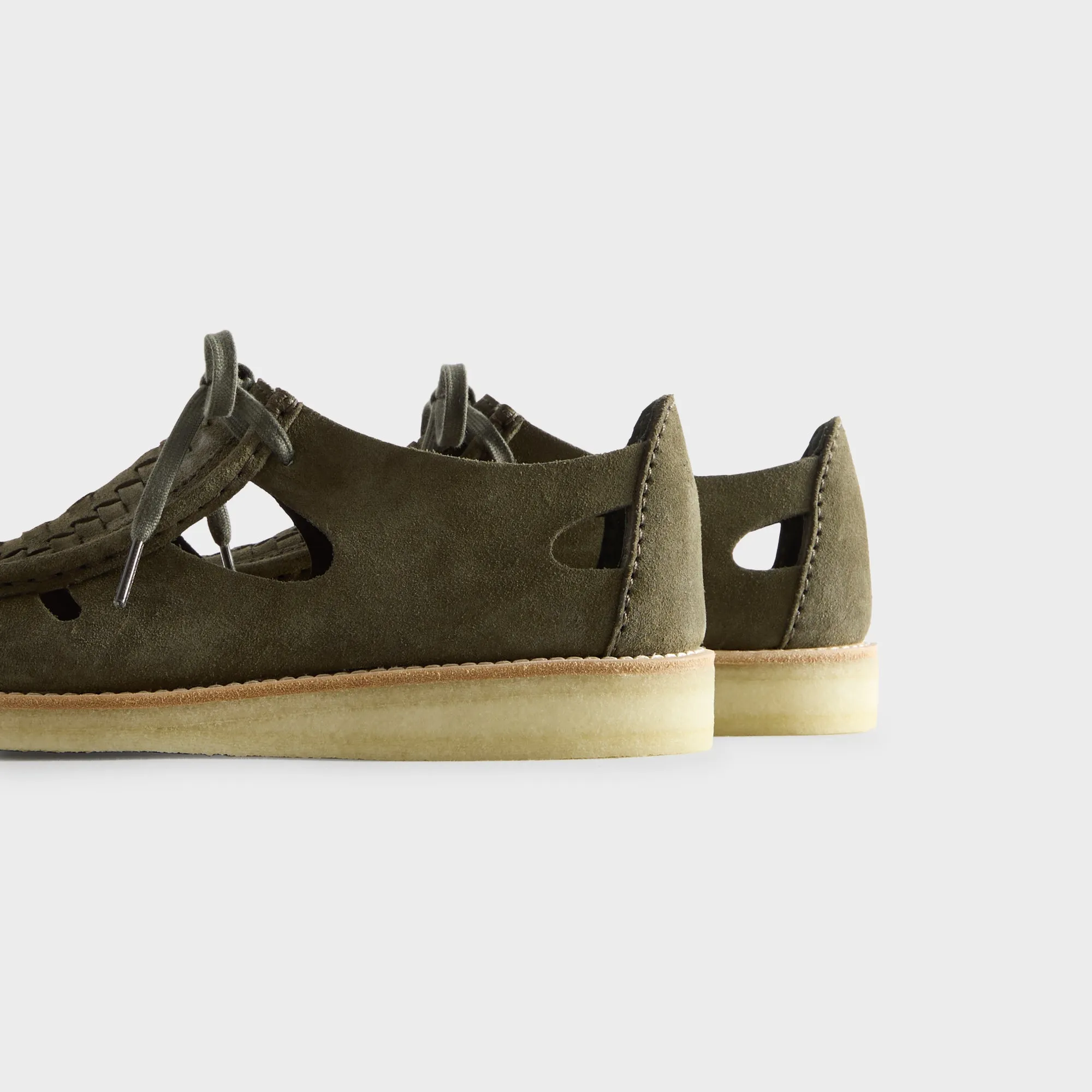 Footbed Comfort Durable And Comfort Straps Design 8Th St By Ronnie Fieg For Clarks Originals Brixham - Olive Combi