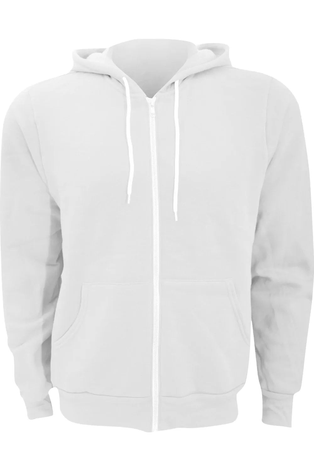 Sweat à capuche unisexe en polycoton avec fermeture éclair Canvas