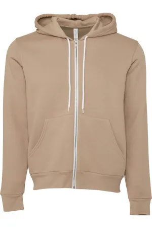 Sweat à capuche unisexe en polycoton avec fermeture éclair Canvas