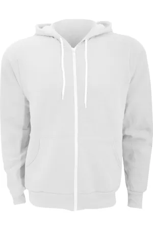 Sweat à capuche unisexe en polycoton avec fermeture éclair Canvas