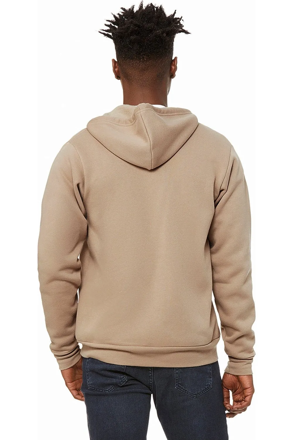 Sweat à capuche unisexe en polycoton avec fermeture éclair Canvas