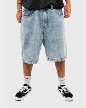 Heavyweight Design Comfortable Square Xlarge Bull Denim 91 Short - Bleached Indigo