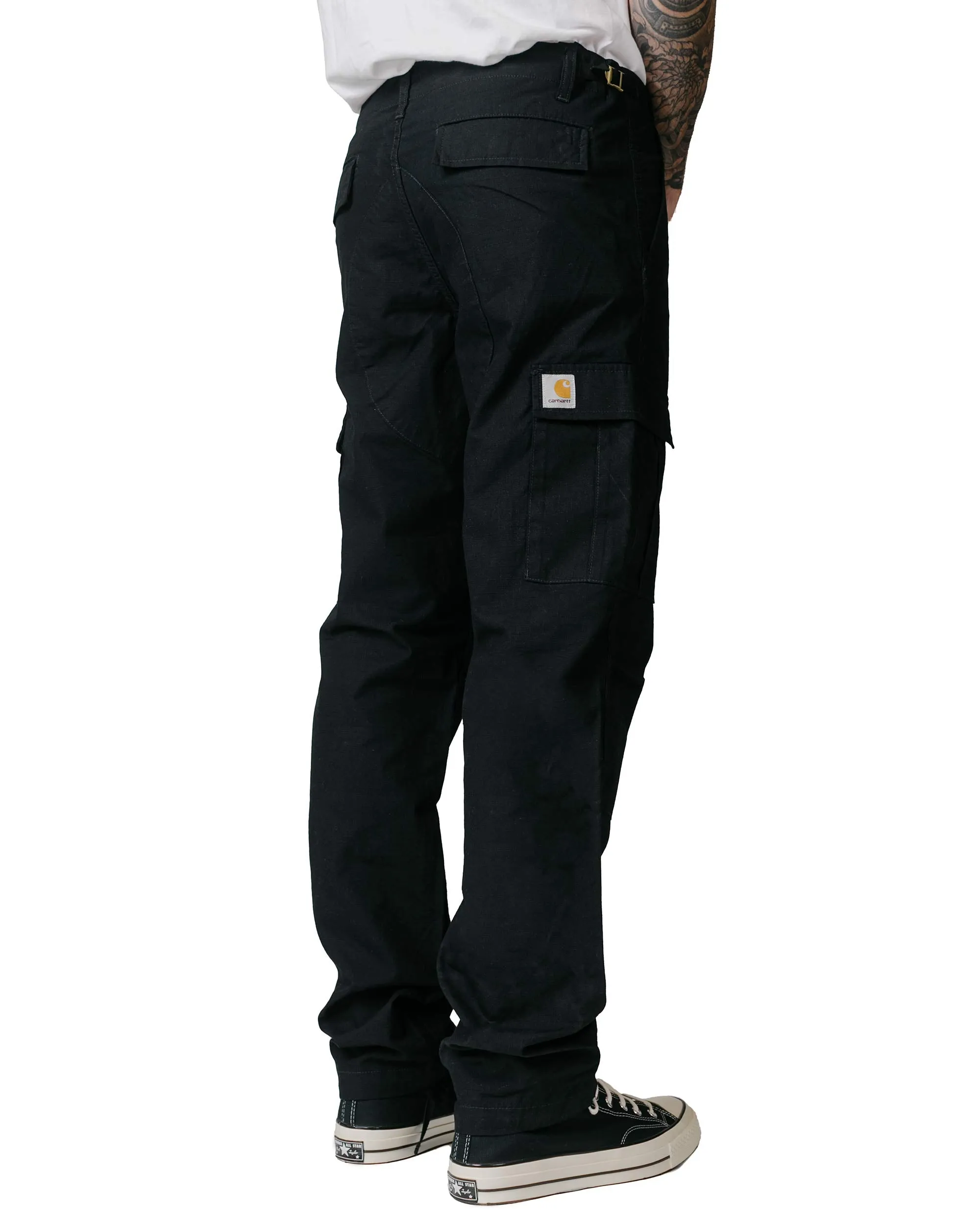 Smooth Sides Carhartt W.I.P. Aviation Pant Black Rinsed