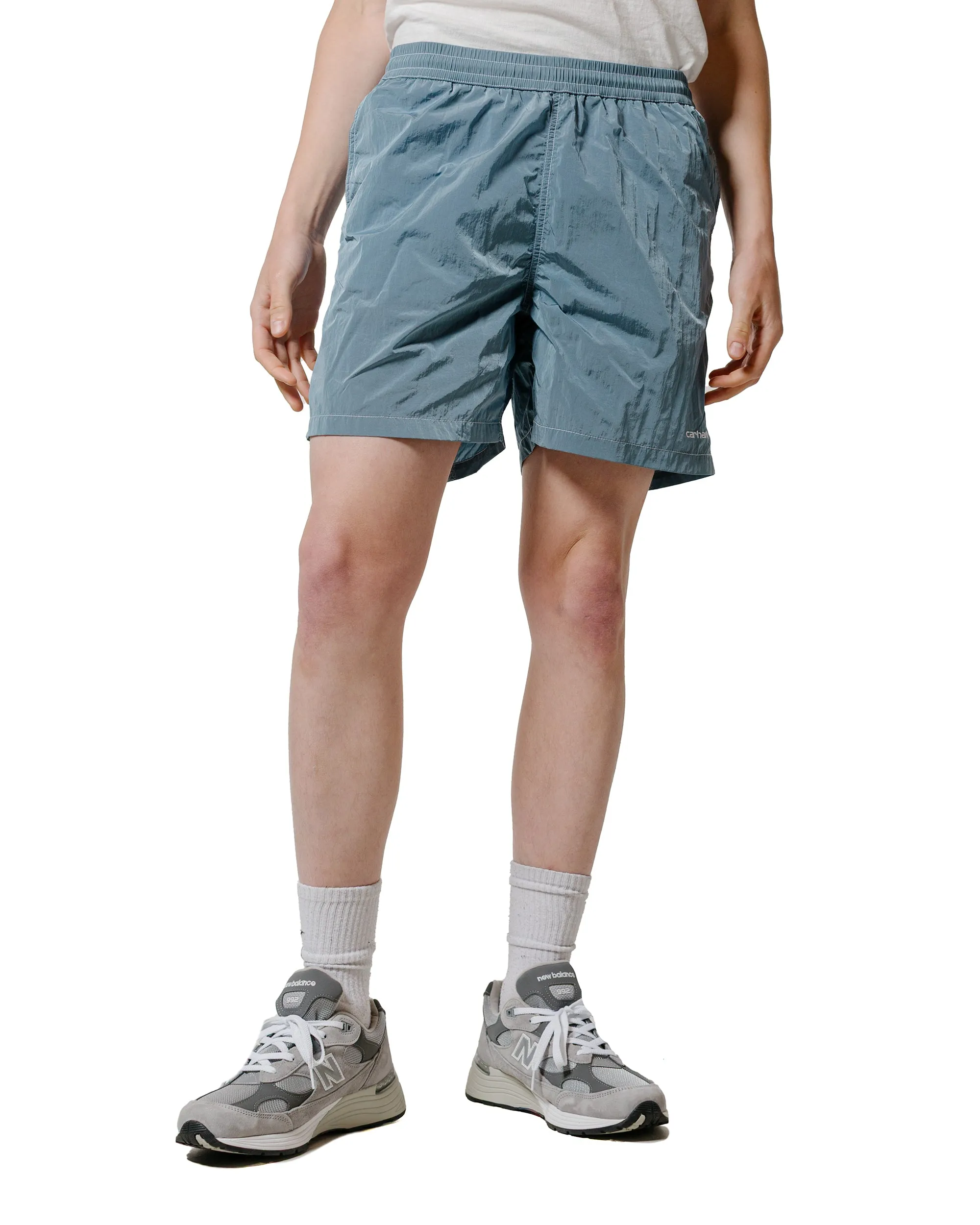 Comfortable Designed Carhartt W.I.P. Canby Swim Trunk Clay Blue/White