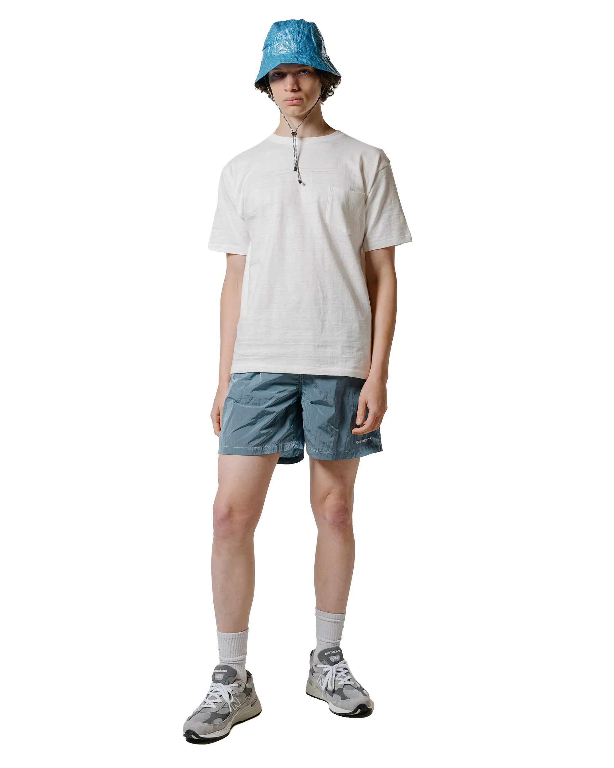 Comfortable Elastic Creative Carhartt W.I.P. Canby Swim Trunk Clay Blue/White