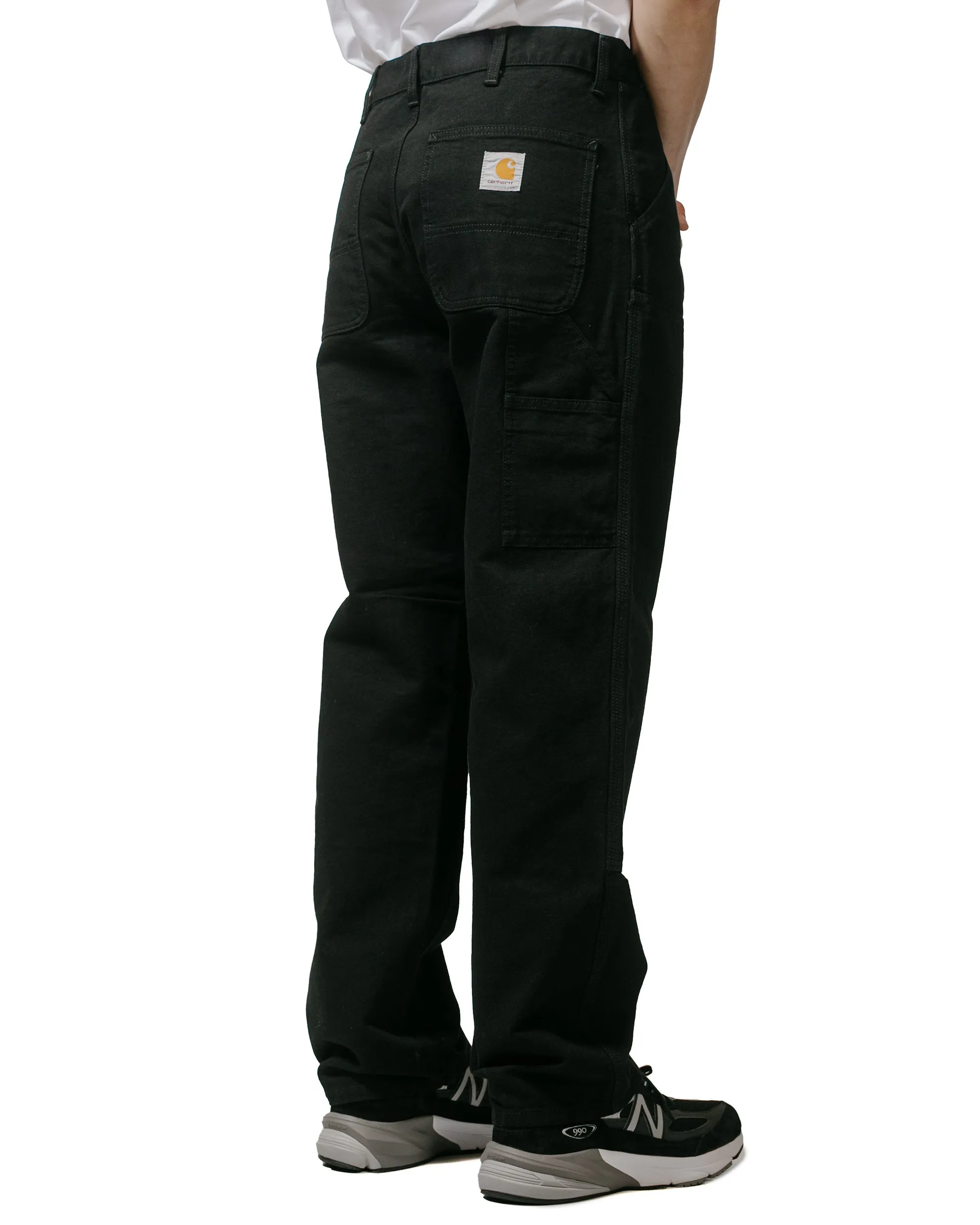 Carhartt W.I.P. Double Knee Pant Canvas Black Rinsed Comfortable For Any Situation