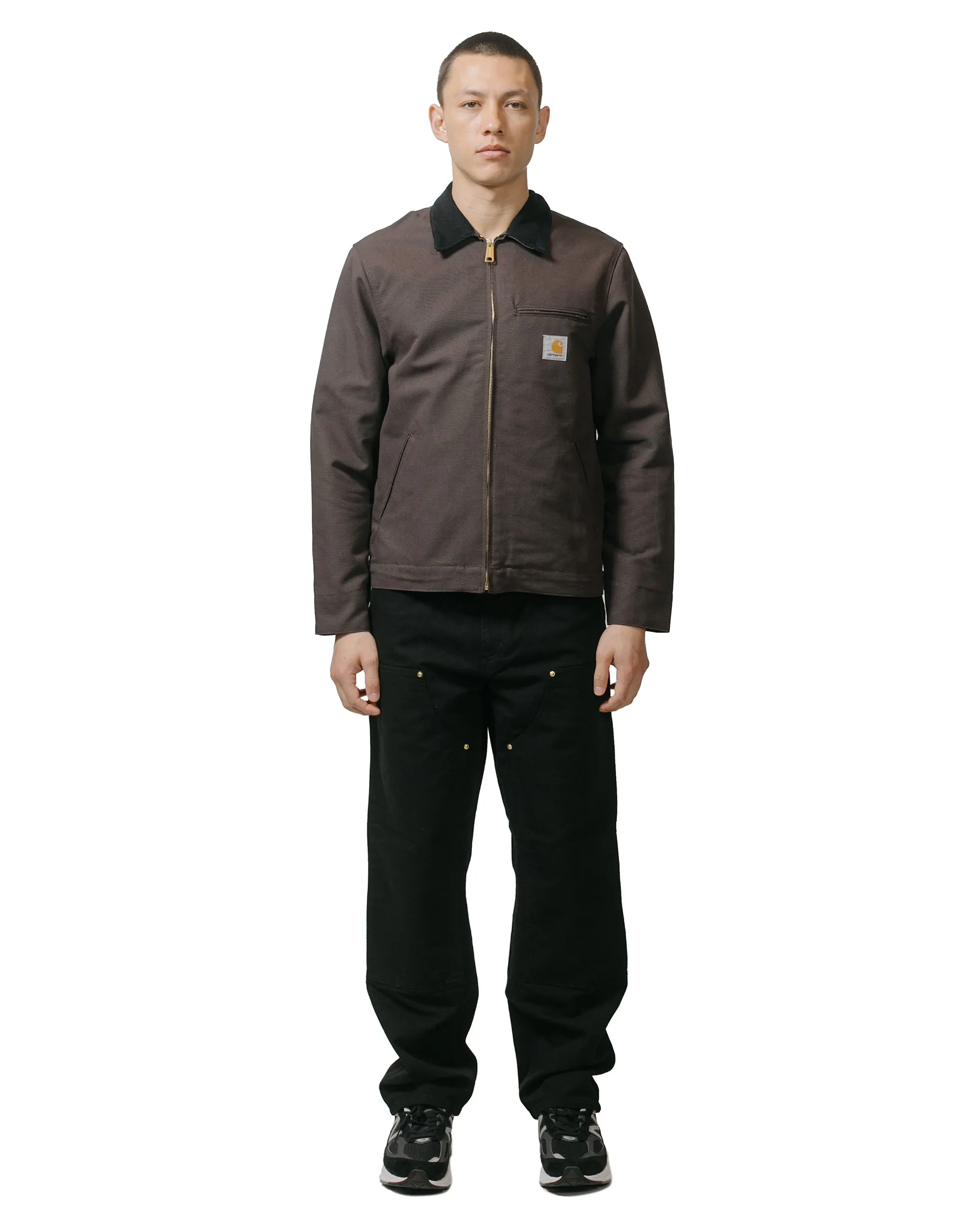 Soft Padding Mix Shape Carhartt W.I.P. Double Knee Pant Canvas Black Rinsed