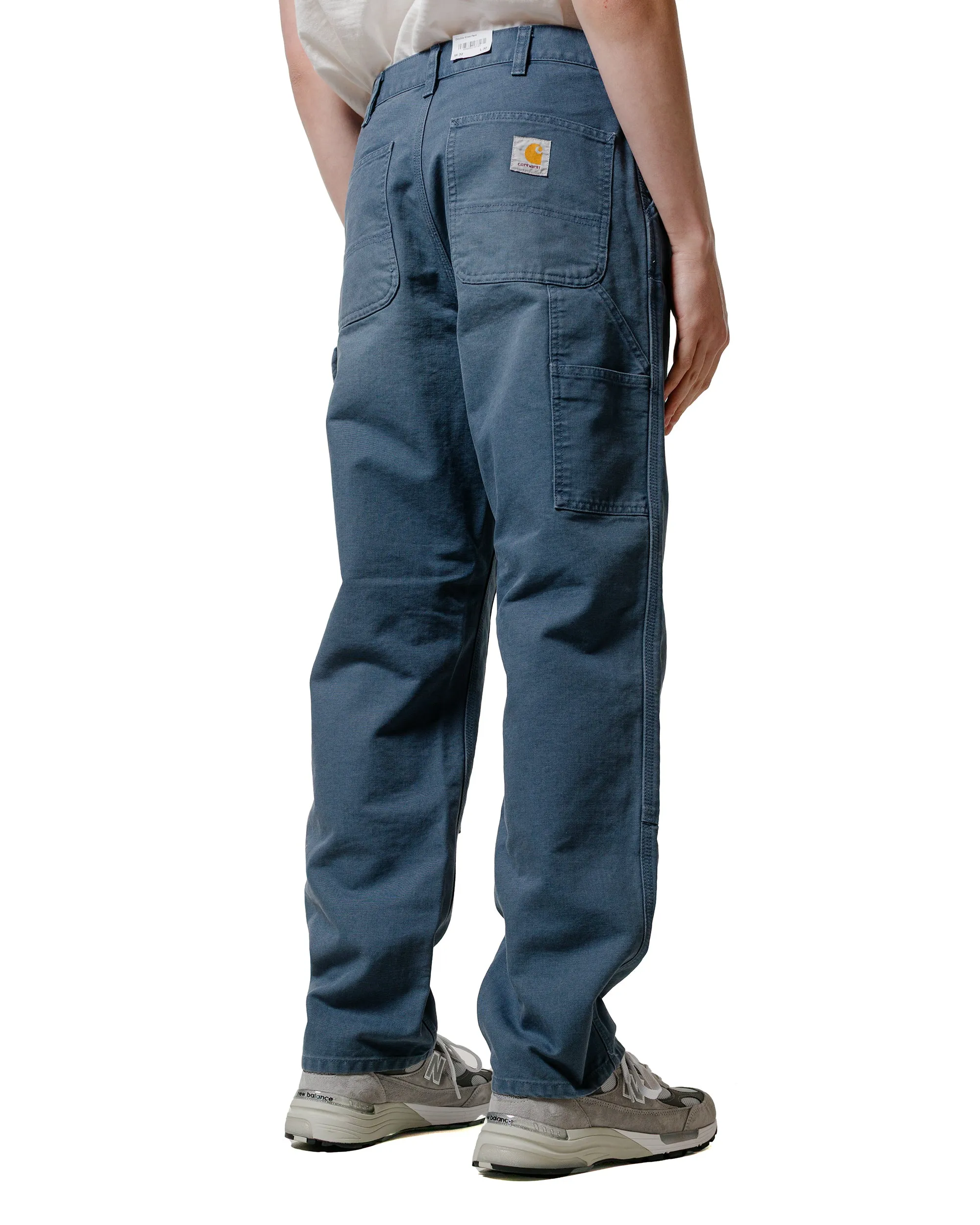 Progressive Sleeve Carhartt W.I.P. Double Knee Pant Canvas Dusky Blue Stone Canvas