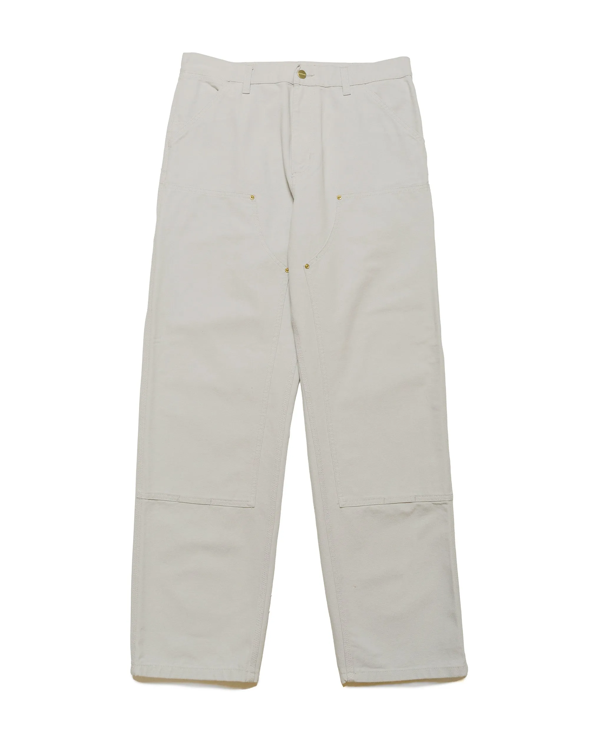 Carhartt W.I.P. Double Knee Pant Canvas Wax Rinsed Buckle Linings Comfortable Dimension