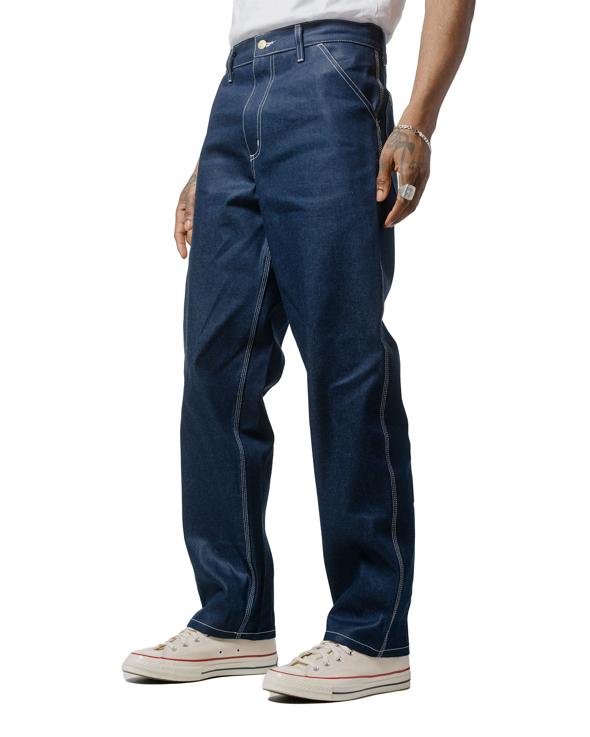 Anti - Bug Hooked Filling Carhartt W.I.P. Simple Pant Denim Blue Rigid