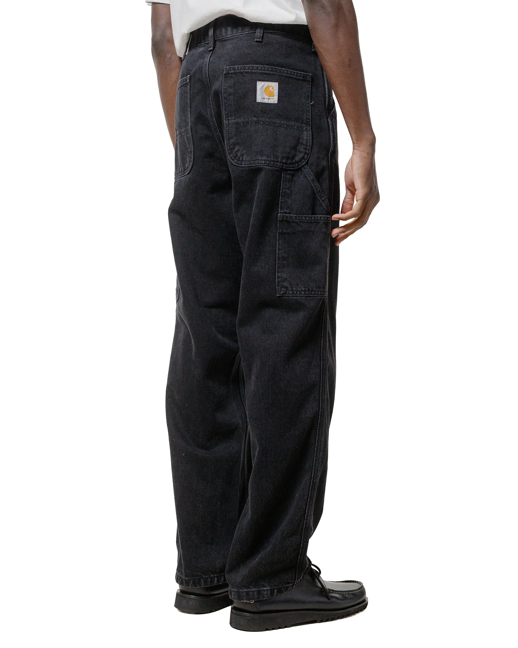 Minimalist Neck Glitter Carhartt W.I.P. Single Knee Pant Black Stone Washed