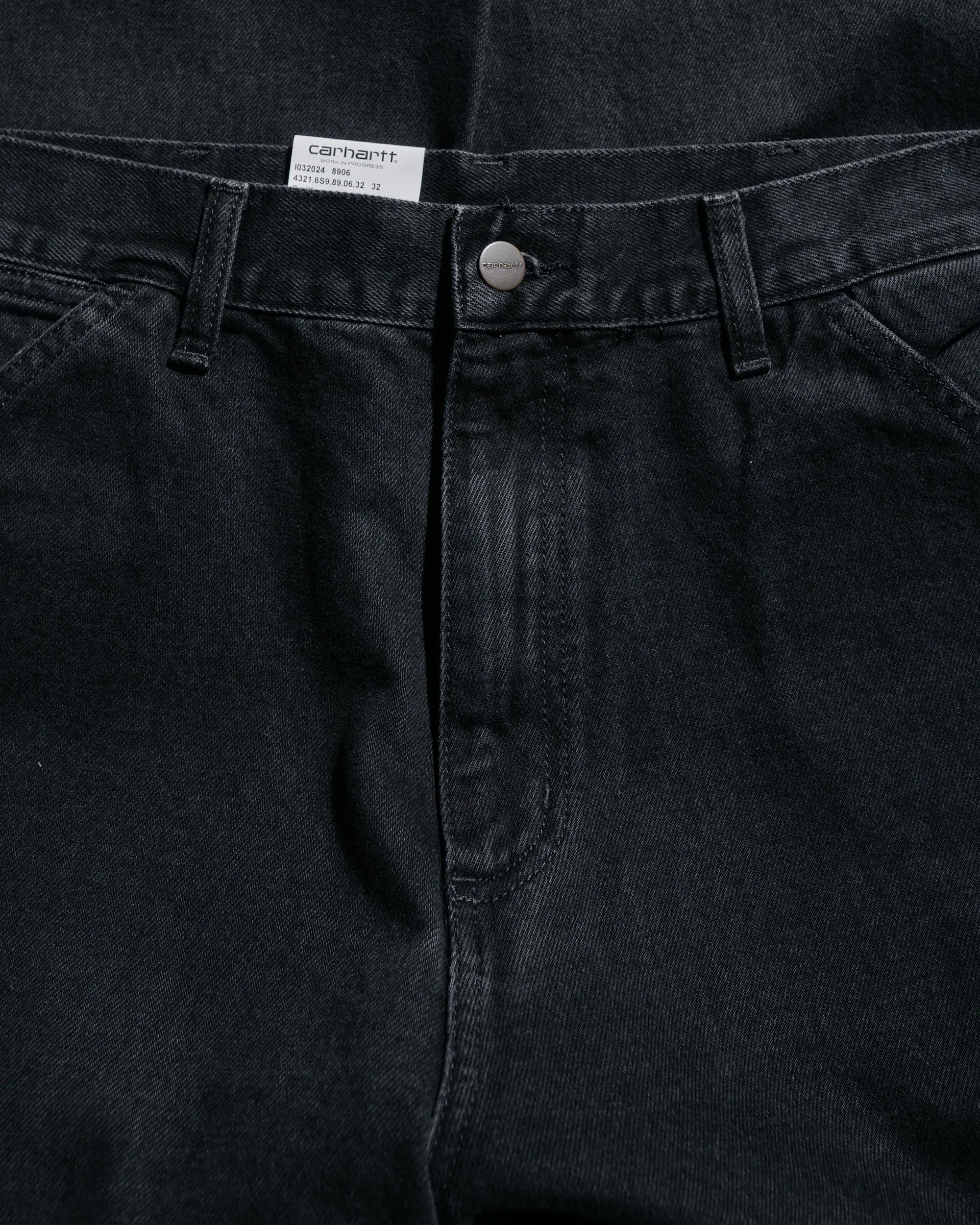 Comfortable Award Ceremony Wear Carhartt W.I.P. Single Knee Pant Black Stone Washed