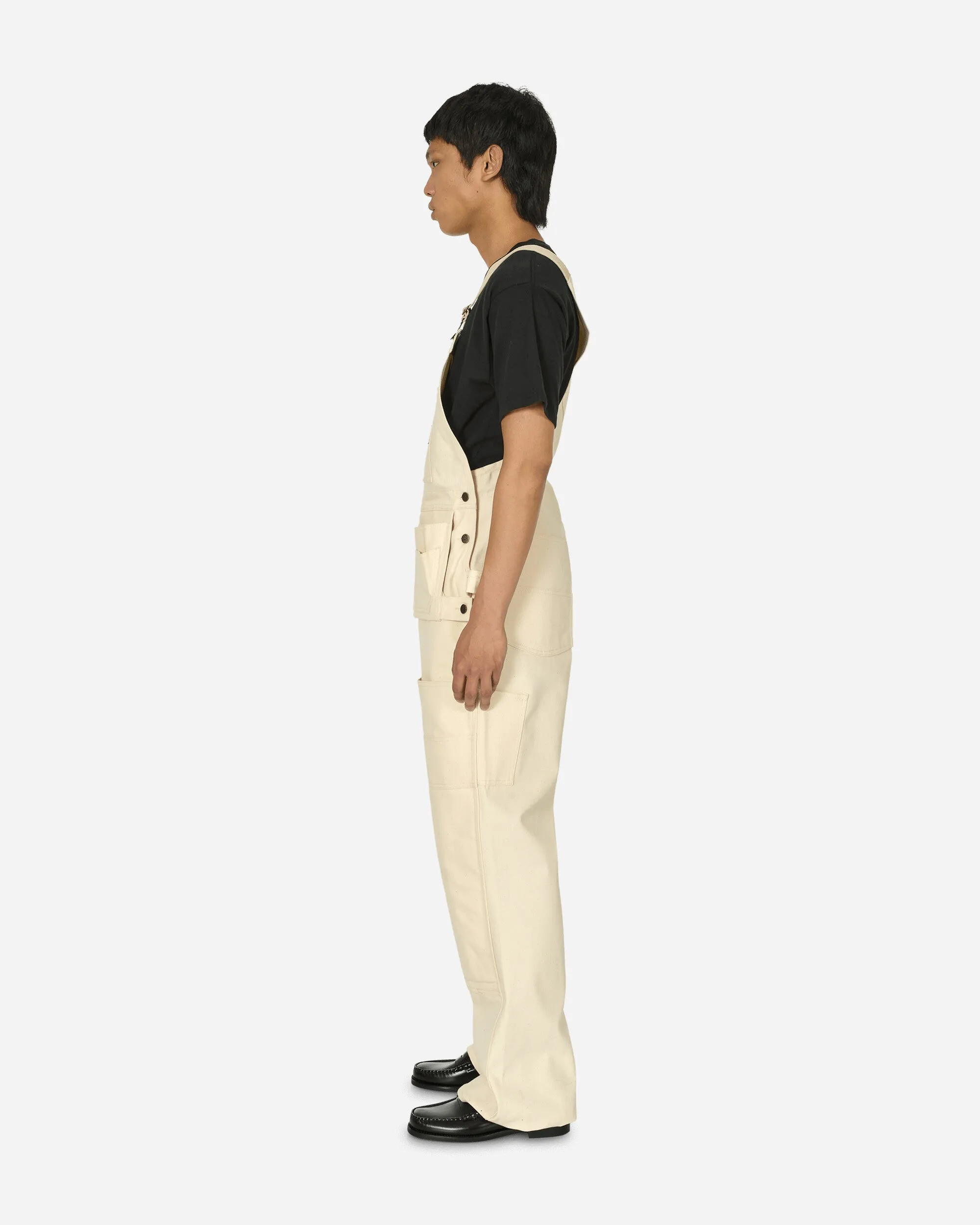 Sort Front Pocket Style Carpenter Overalls Natural
