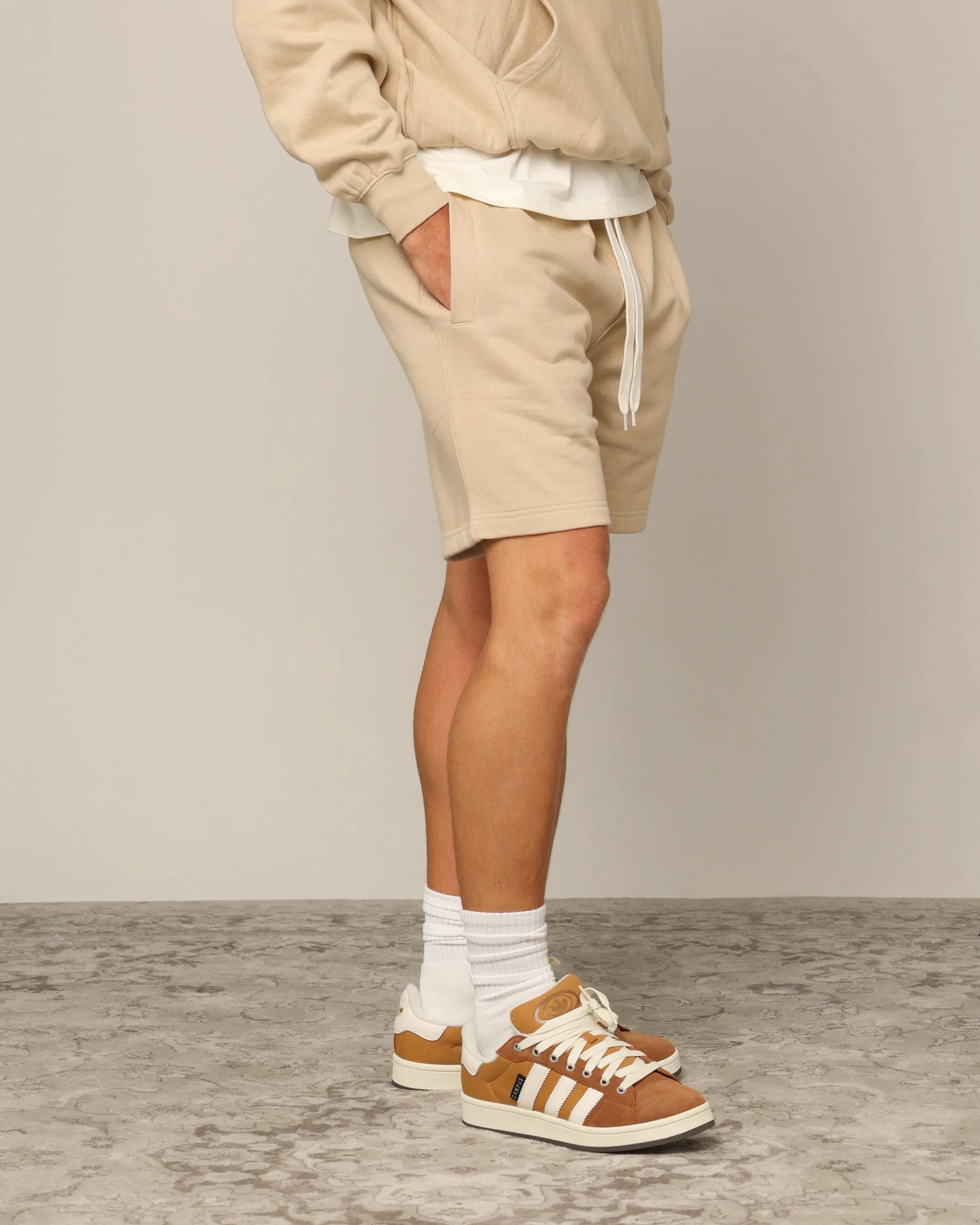 Short de survêtement classique Carré Blanc - Pierre