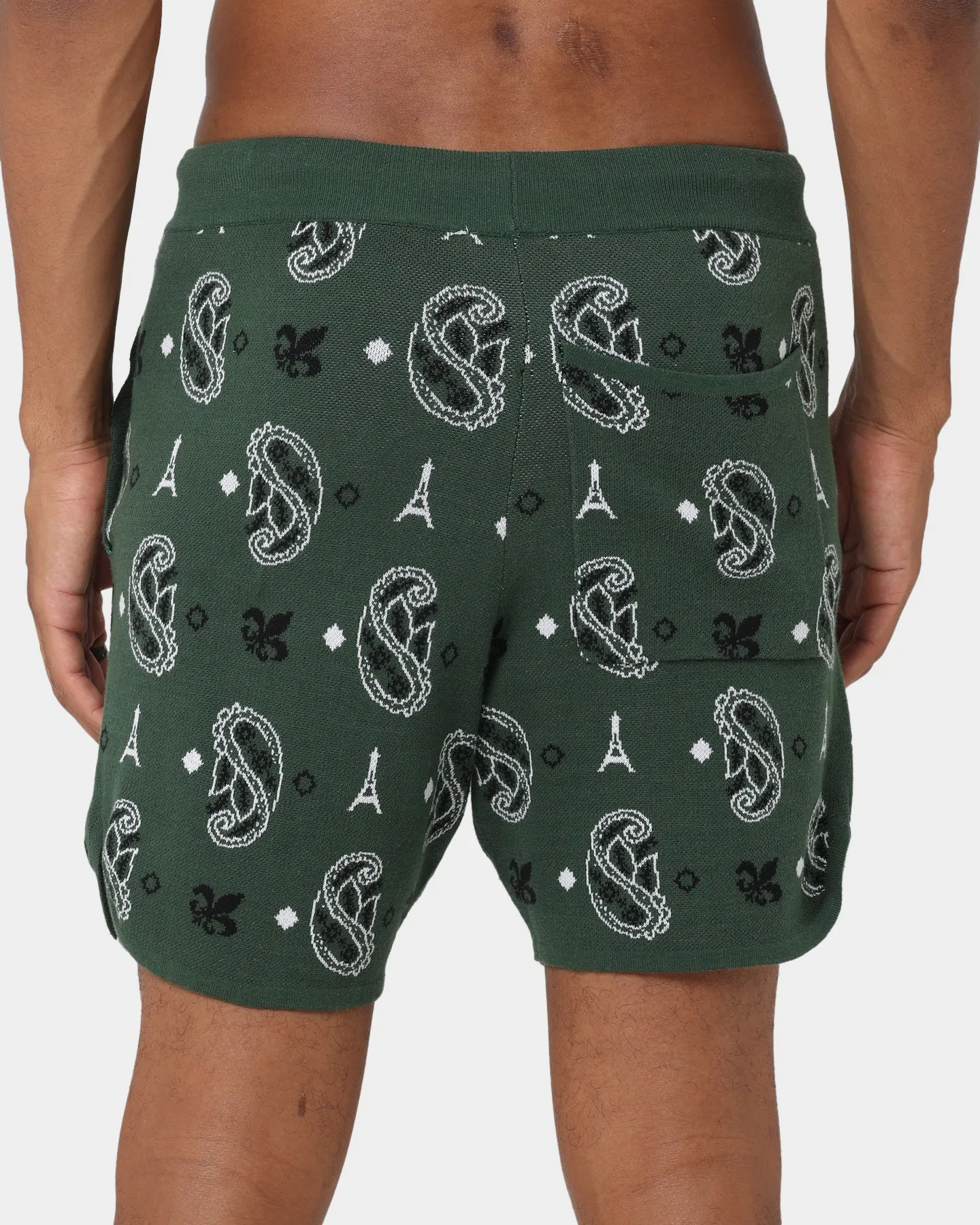 Carre Big Bandana Shorts Tricotés Vert