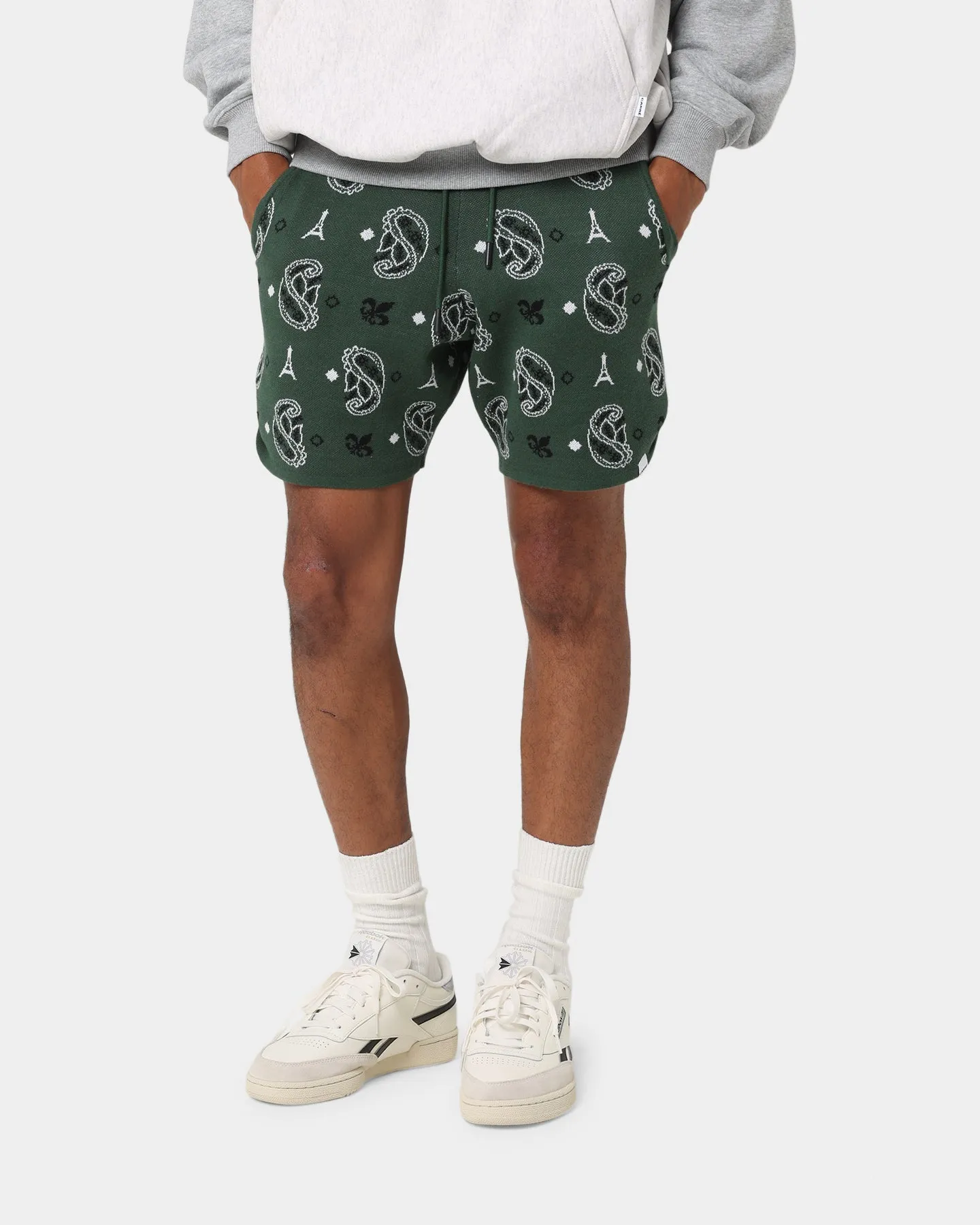 Carre Big Bandana Shorts Tricotés Vert