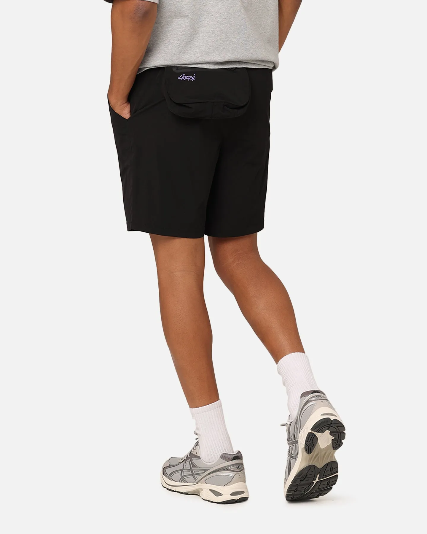 Short en Nylon Carre Pace Noir